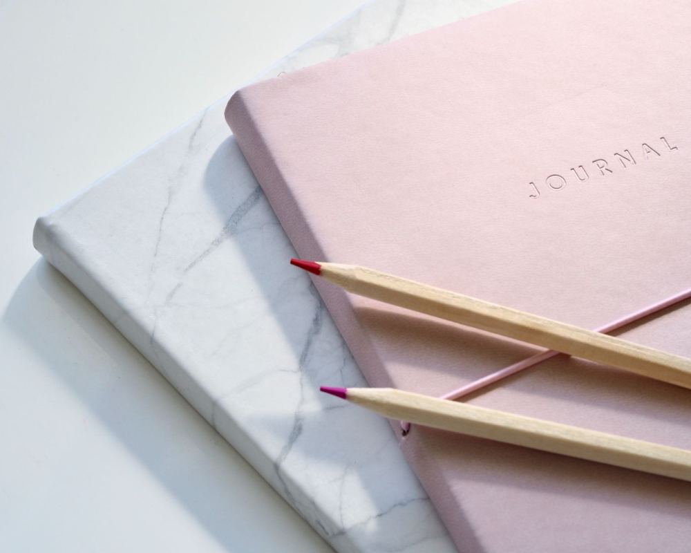 a  photo of a journal book